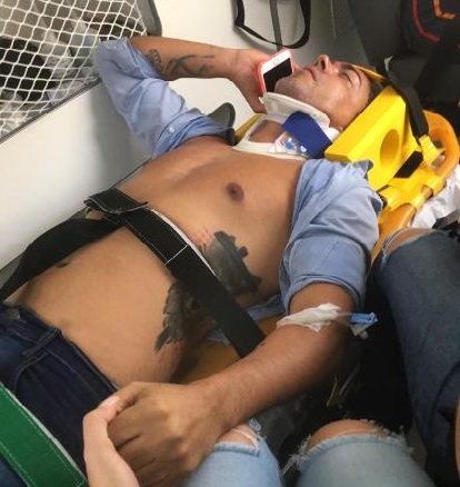 Carvalho está internado no Hospital Santa Isabel com suspeita de fratura na costela direita e crânio Carvalho está internado no Hospital Santa Isabel com suspeita de fratura na costela direita e crânio