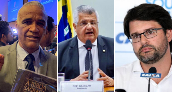 Deputados federais Pastor Isidório (Avante) e Bacelar (Podemos) e o do presidente do Esporte Clube Bahia, Guilherme Bellintani Deputados federais Pastor Isidório (Avante) e Bacelar (Podemos) e o do presidente do Esporte Clube Bahia, Guilherme Bellintani