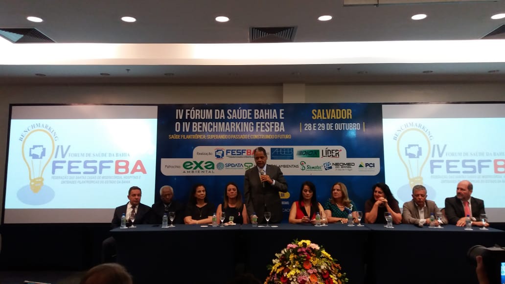Foi iniciado nesta manhã (28), em Salvador, o IV Fórum da Saúde Bahia e o IV Benchmarking FESFBA Foi iniciado nesta manhã (28), em Salvador, o IV Fórum da Saúde Bahia e o IV Benchmarking FESFBA