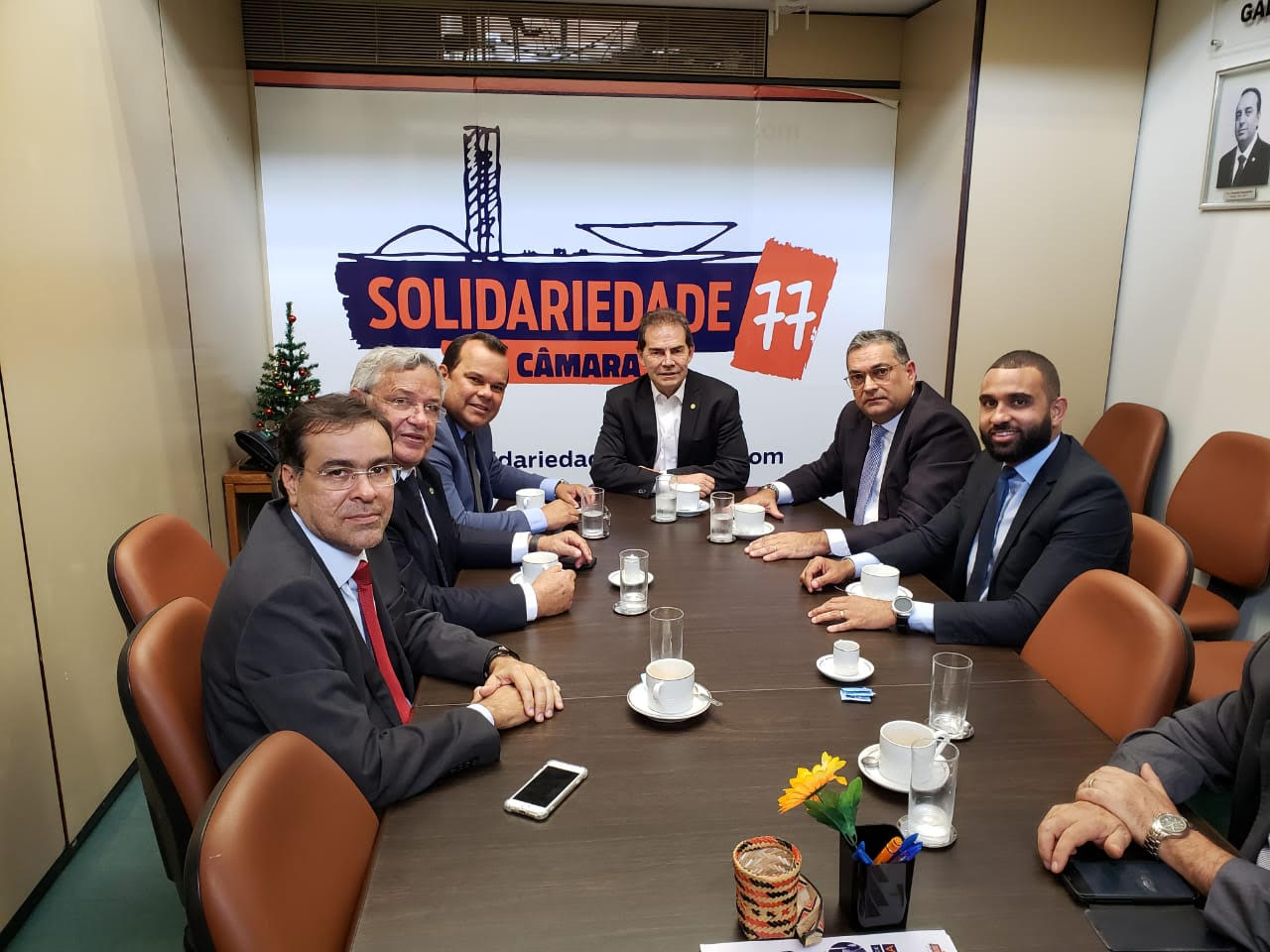 Geraldo Júnior e presidentes do SD, PTB, MDB e PSC estão em missão em Brasília  