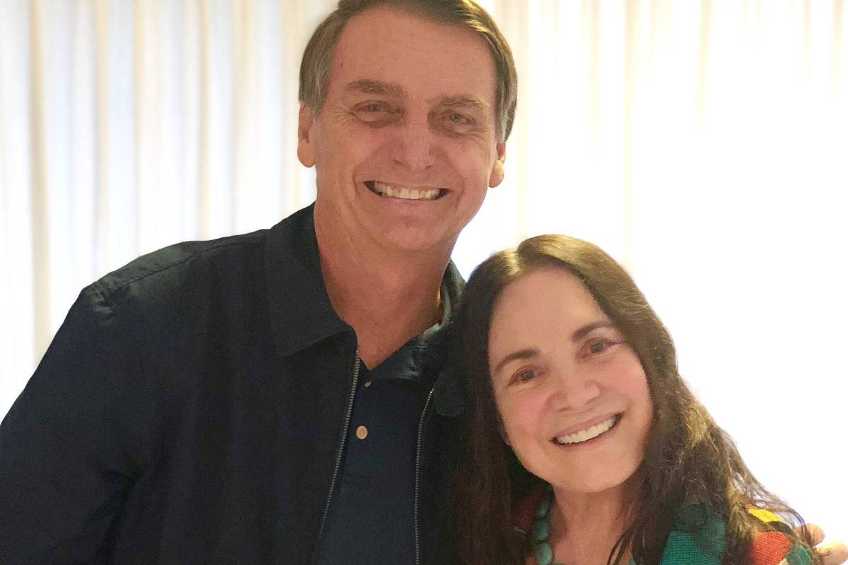 Jair Bolsonaro e Regina Duarte