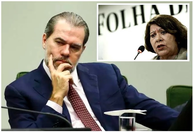 Dias Toffoli, presidente do STF. No destaque, Eliana Calmon, então corregedora nacional de Justiça, em debate na Folha em 2011 Dias Toffoli, presidente do STF. No destaque, Eliana Calmon, então corregedora nacional de Justiça, em debate na Folha em 2011