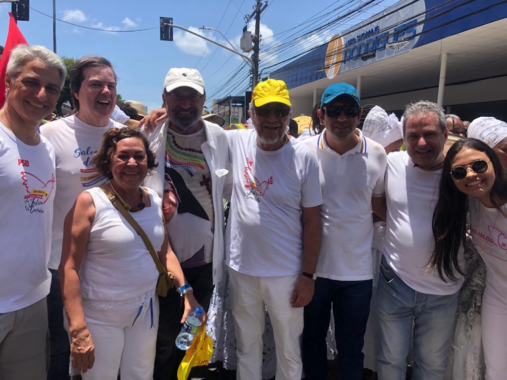 Deputada federal Lídice da Mata e comitiva do PSB