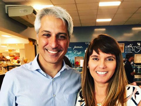 Alessandro Molon e Karla Borges