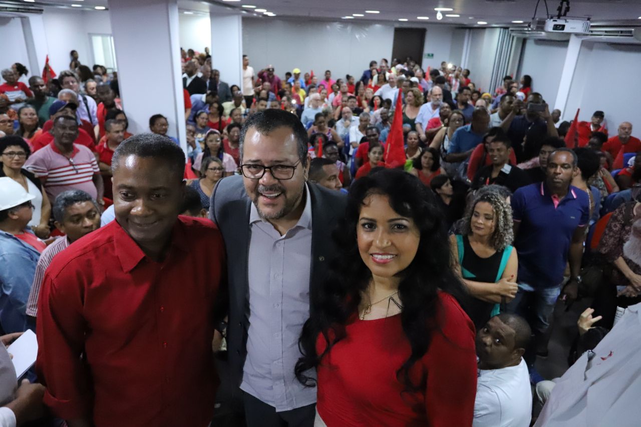 Jacó, o presidente e a vice-presidenta do PT em Salvador, Ademário Costa e Iracema Moura, estarão no Cortejo do Bonfim