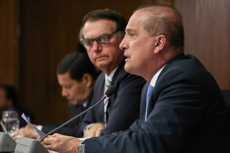 Imagem de Após reunião com Bolsonaro, Onyx nega esvaziamento e diz que fica no cargo