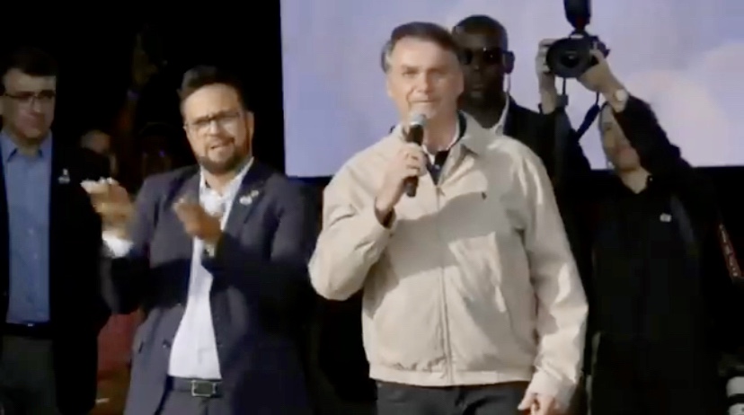 Bolsonaro durante agenda no Rio