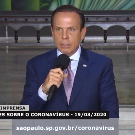 Governador João Dória, de São Paulo Governador João Dória, de São Paulo