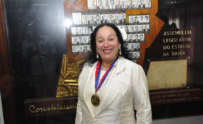 Na imagem, a desembargadora Maria do Socorro Barreto Santiago, ex-presidente do TJ-BA, presa desde o final do ano passado