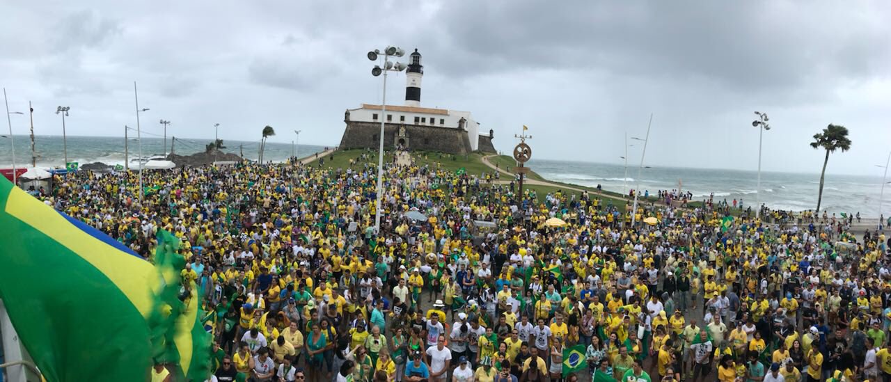 O ato está programado para acontecer às 9h, no Farol da Barra, tradicional local de diversas reuniões envolvendo direitistas no estado.