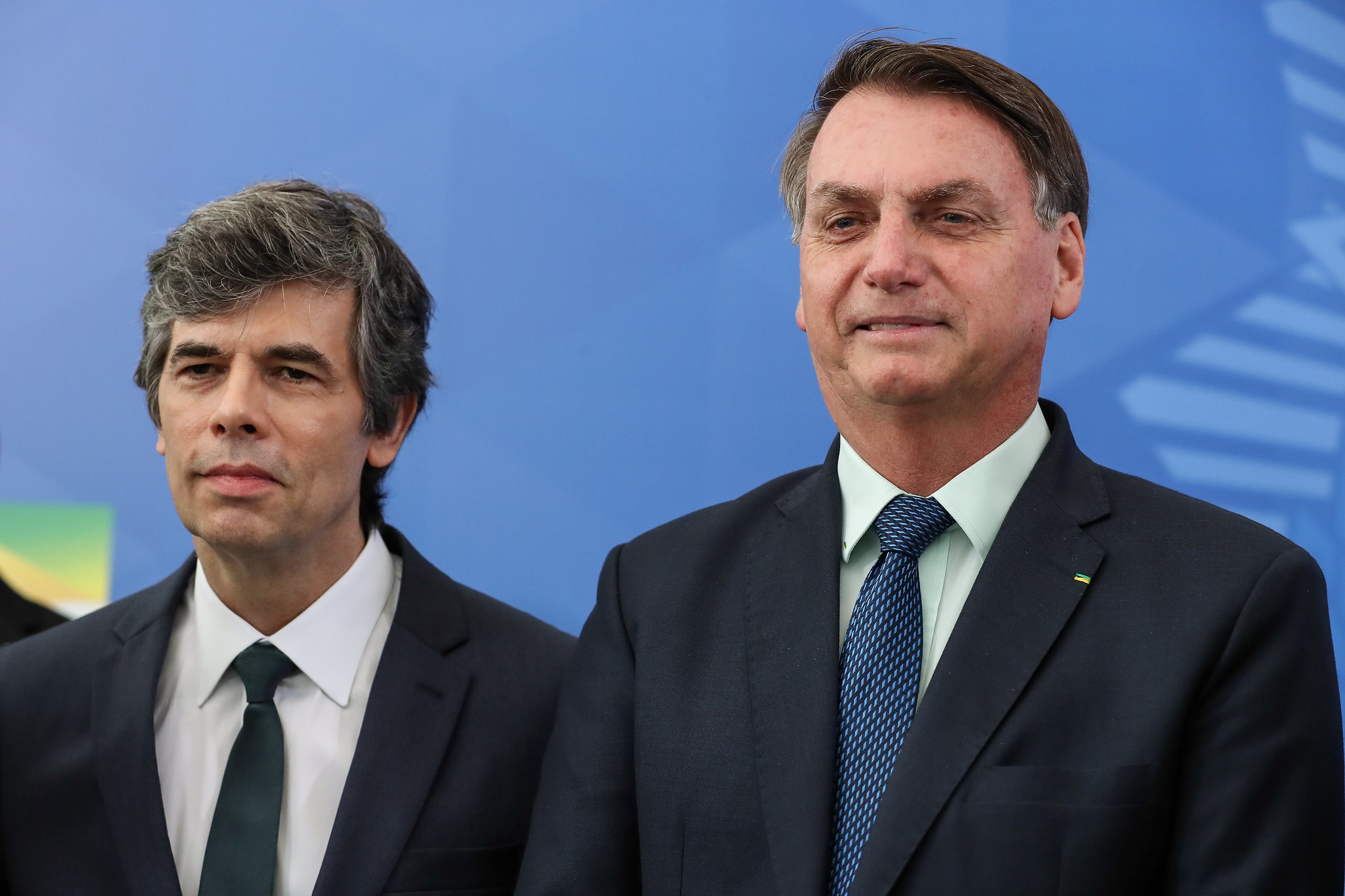 Nelson Teich e Jair Bolsonaro