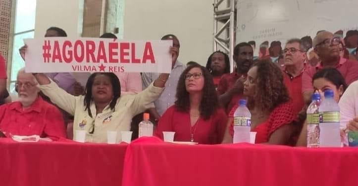 Vilma ergue seu próprio slogan, absorvido agora por Denice sem sua autorização, na reunião em que o PT tratou de candidaturas no mês passado