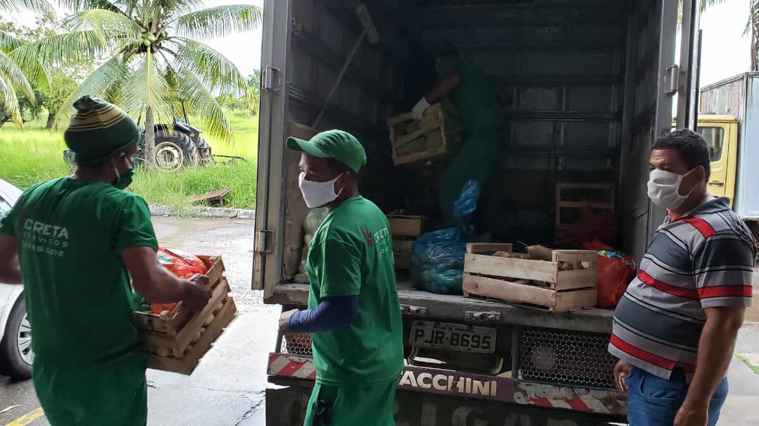 Foram arrecadados 800 kg de alimentos nesta quarta-feira (22)