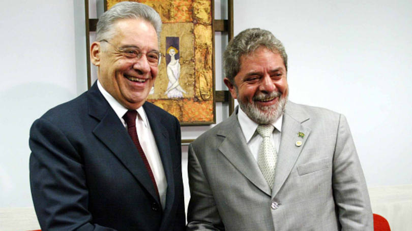 Os ex-presidentes Fernando Henrique Cardoso e Luiz Inácio Lula da Silva Os ex-presidentes Fernando Henrique Cardoso e Luiz Inácio Lula da Silva
