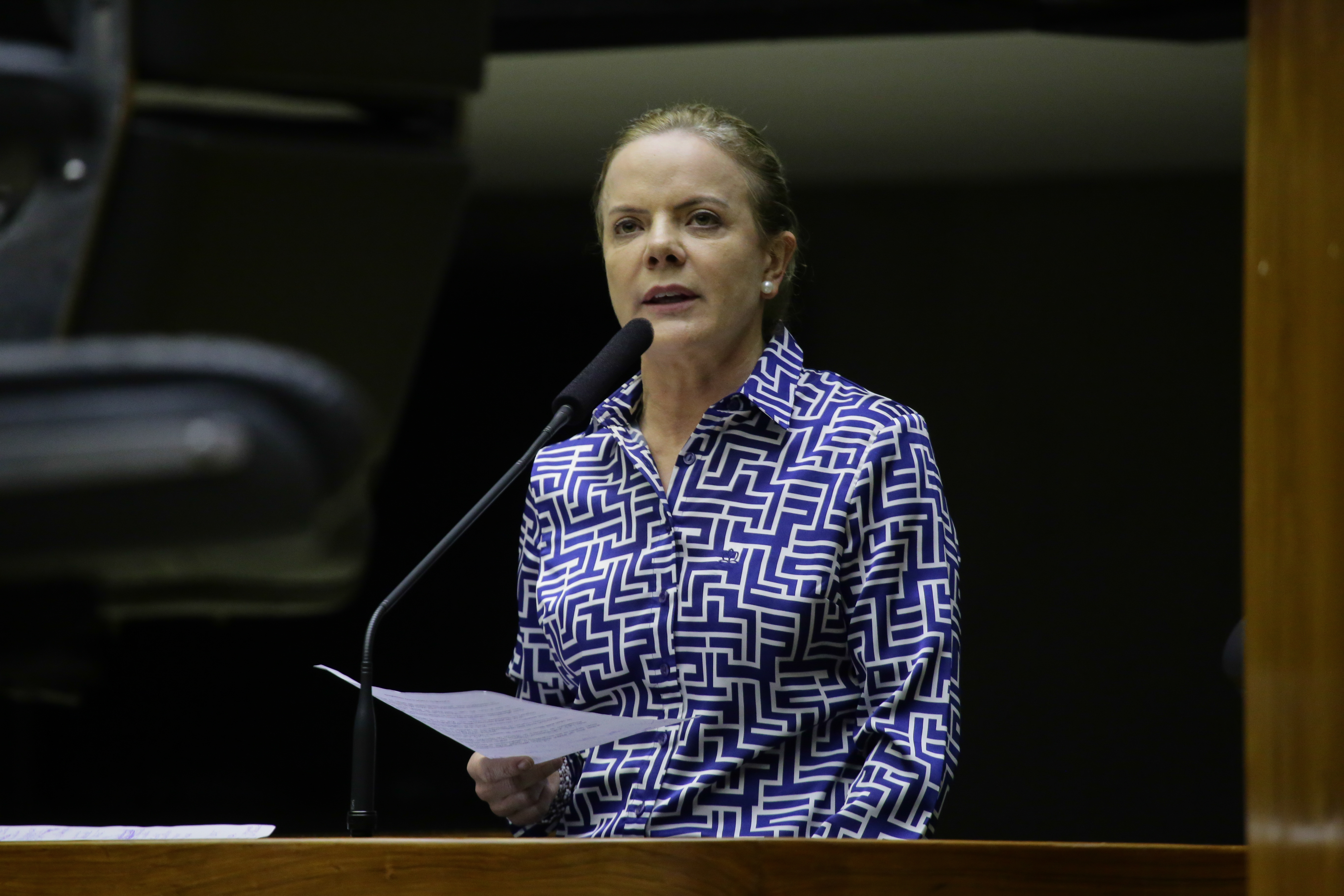 Gleisi Hoffmann, presidente do PT