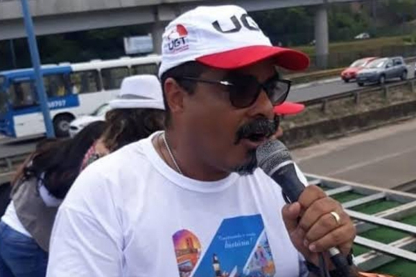 O presidente da UGT Bahia e pré-candidato a prefeito de Salvador, Magno Lavigne