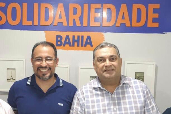 O empresário Roberto Barbosa (à esquerda) é o nome do Solidariedade na disputa política para a Prefeitura de Ilhéus