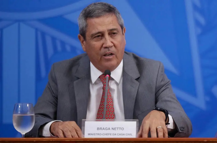 O ministro da Casa Civil, general Walter Braga Netto