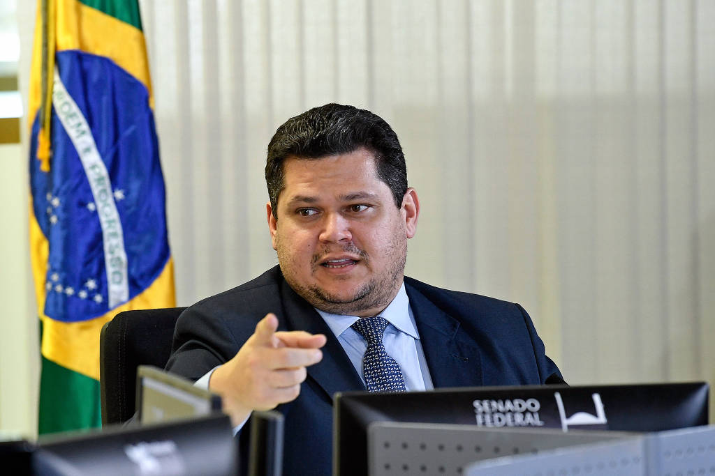 O presidente do Senado Davi Alcolumbre