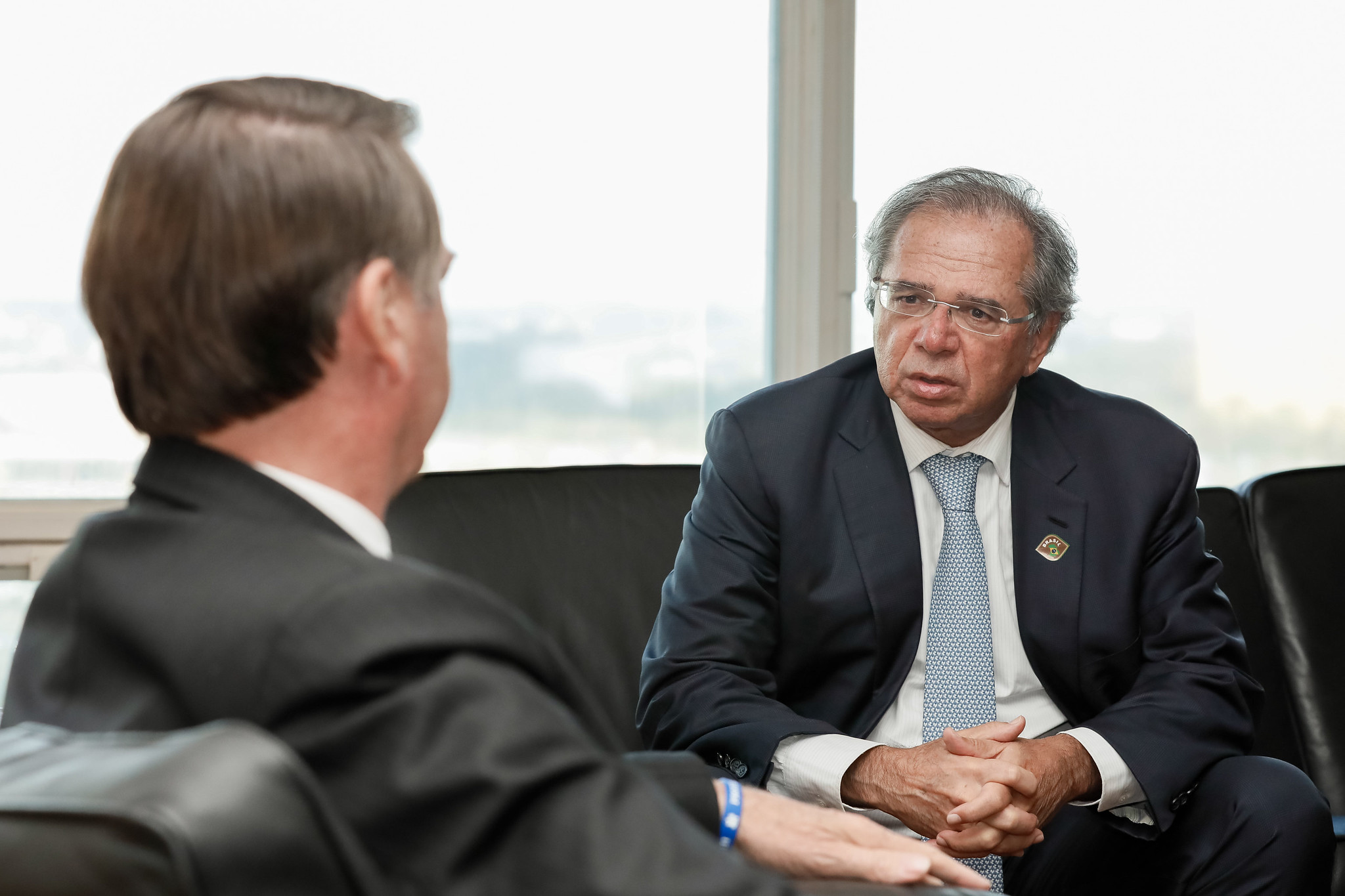 O presidente Jair Bolsonaro e o ministro da Economia, Paulo Guedes O presidente Jair Bolsonaro e o ministro da Economia, Paulo Guedes