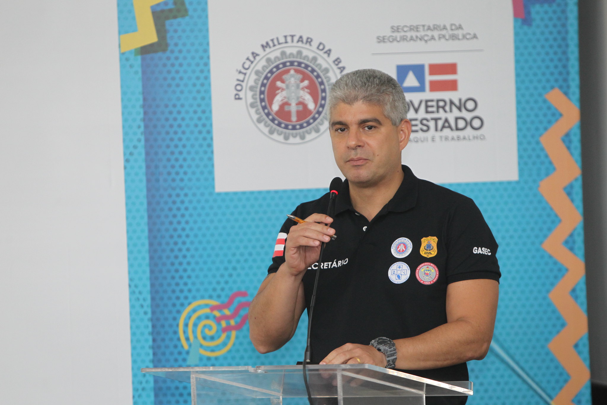 Na imagem, o secretário de Segurança Pública da Bahia, Maurício Teles Barbosa Na imagem, o secretário de Segurança Pública da Bahia, Maurício Teles Barbosa