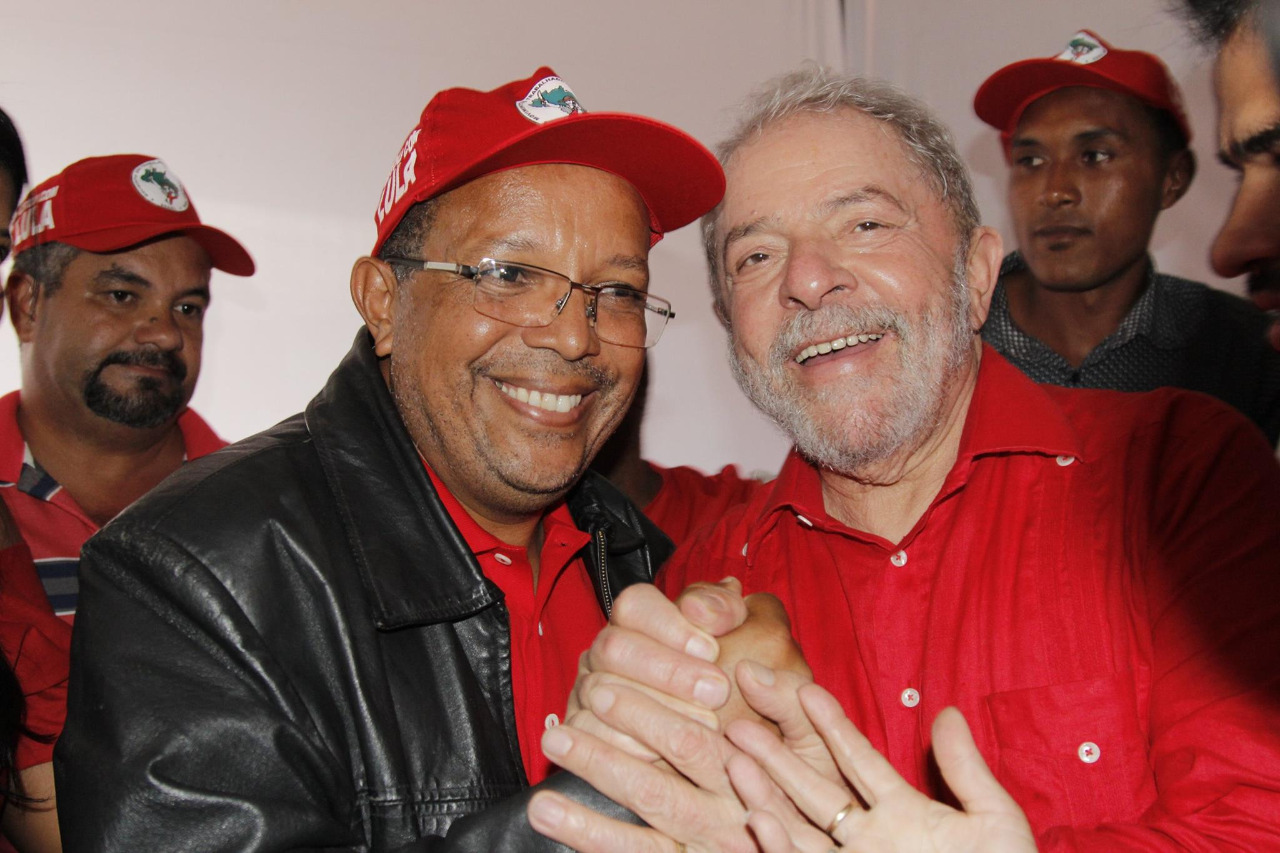 Vereador Luiz Carlos Suíca e o ex-presidente Lula