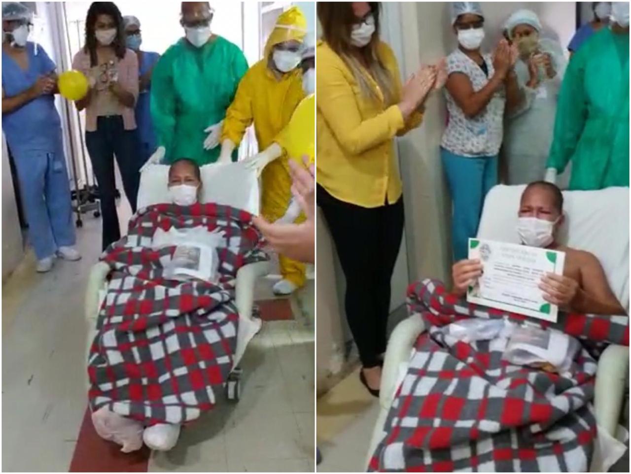 Imagem de Veja o momento emocionante em que Augusto Castro deixa UTI depois de ser internado com coronavírus