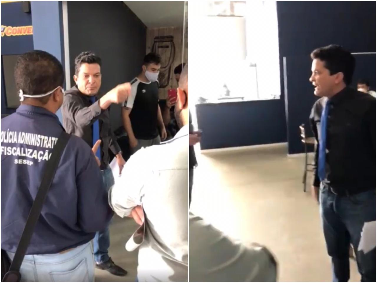 Imagem de Conquista: vereador impede que barbearia seja interditada e chama prefeito Herzem de 'ladrão'