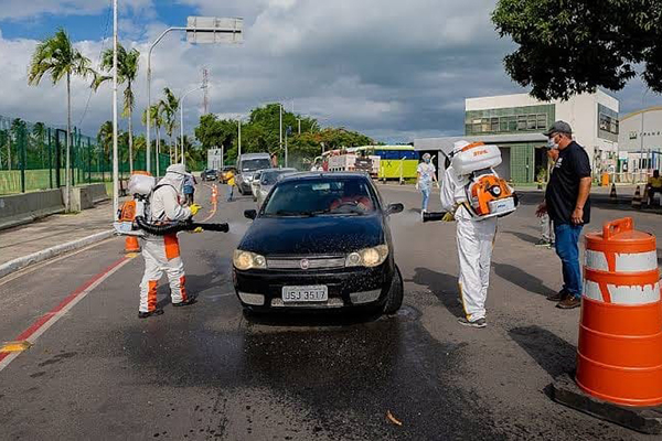 Barreira sanitária em Madre de Deus