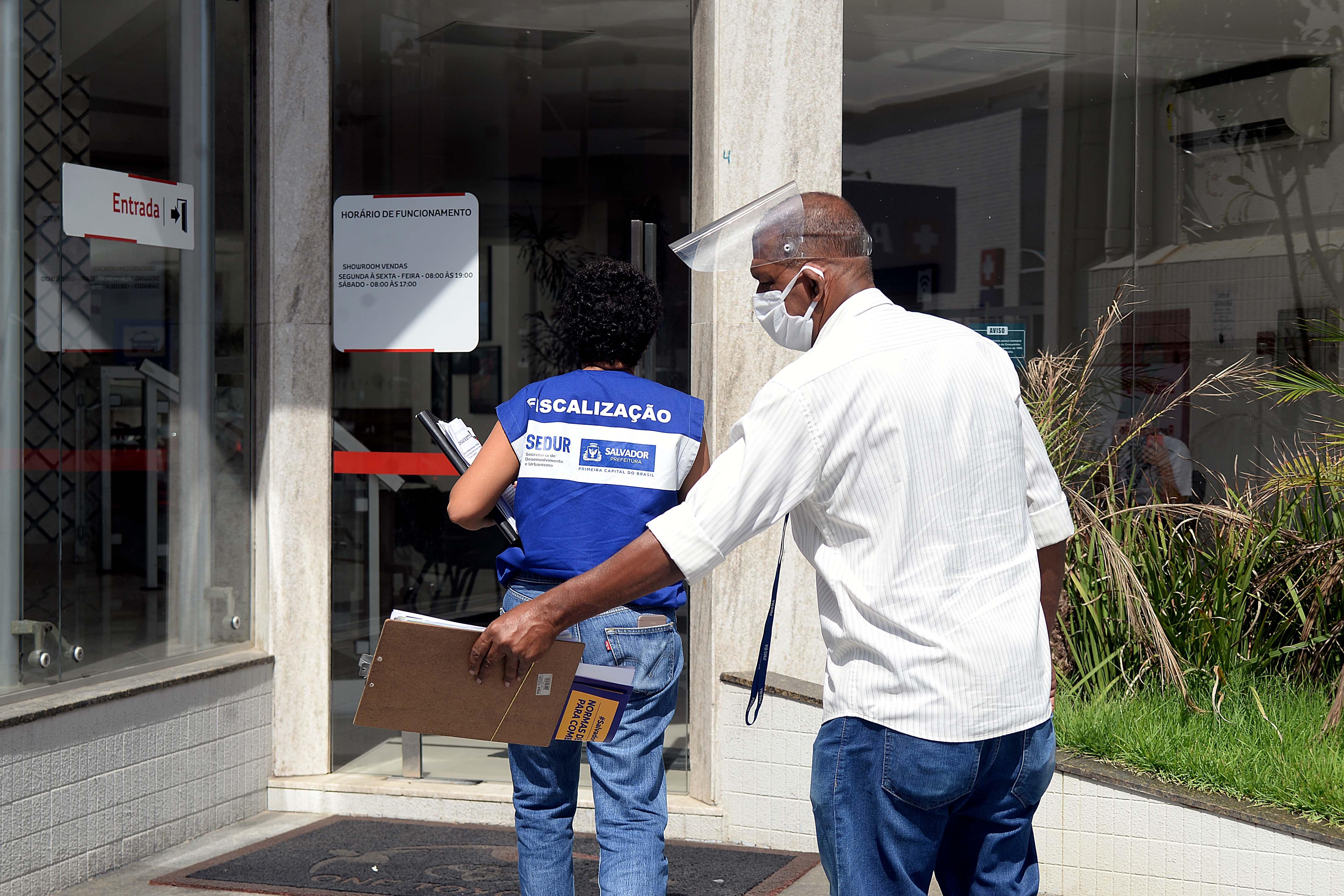 A operação conta com o apoio da Guarda Civil Municipal e Polícia Militar da Bahia A operação conta com o apoio da Guarda Civil Municipal e Polícia Militar da Bahia