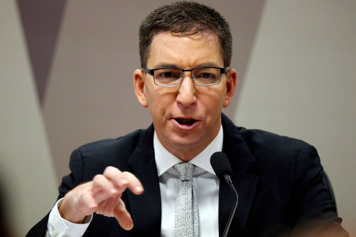 Na imagem, o jornalista Glenn Greenwald