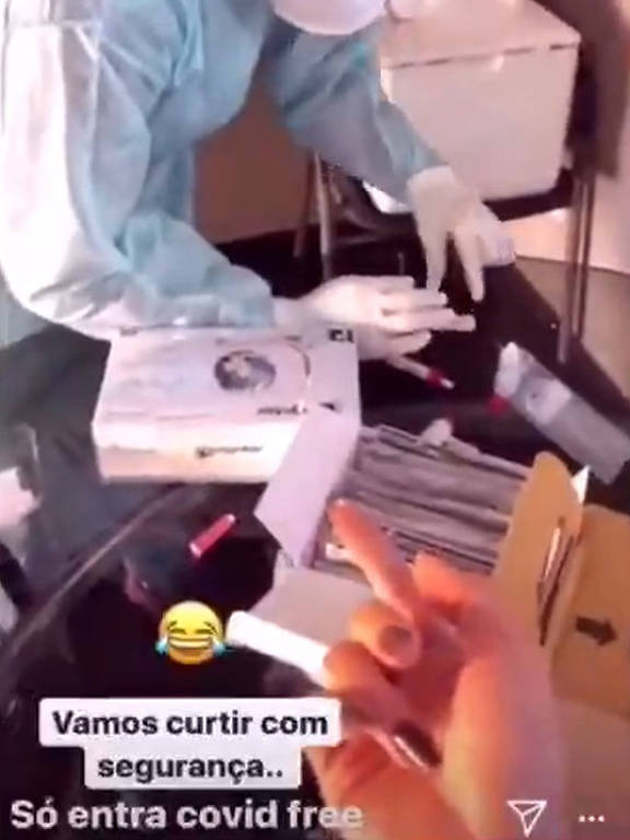 Imagem de Festa em Brasília teve teste de Covid-19 na entrada com interpretação errada dos resultados