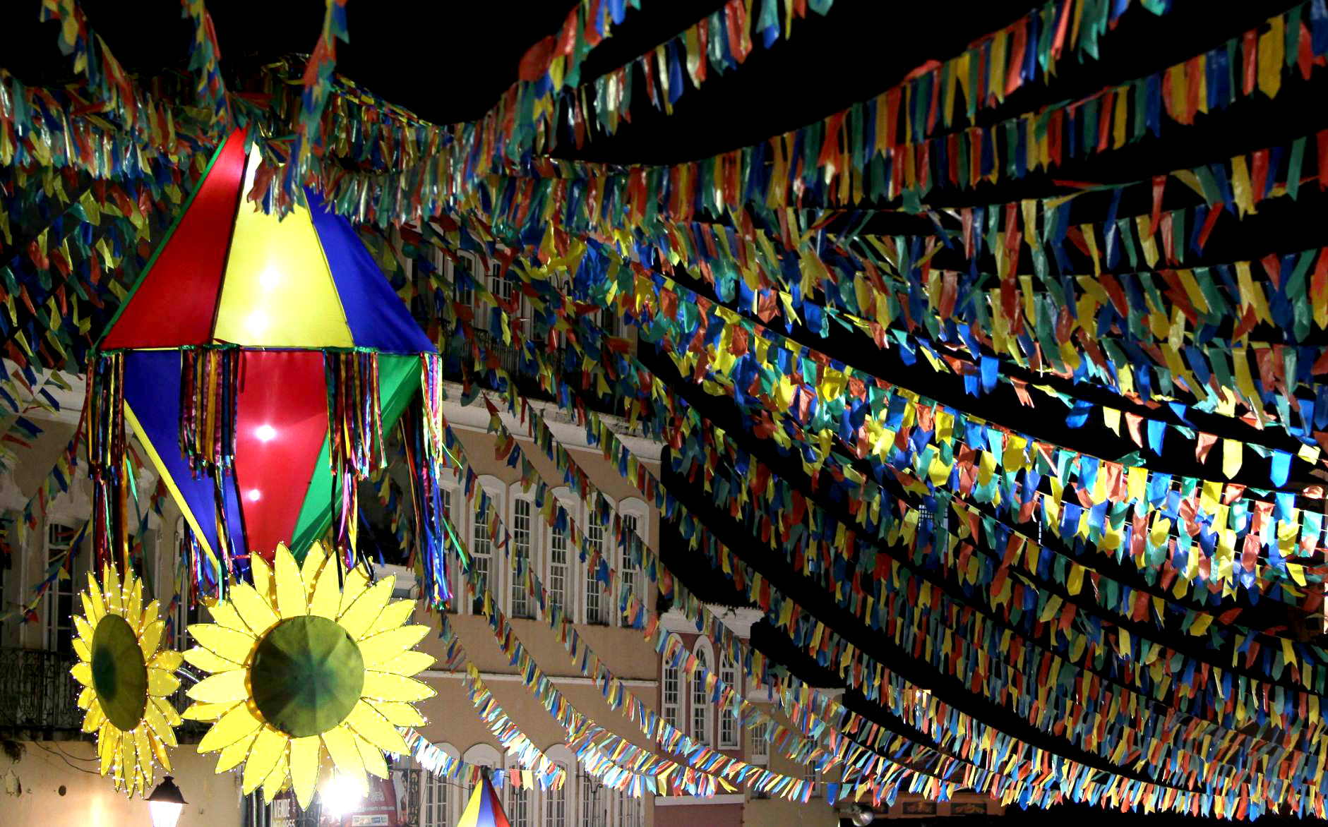 Decoração do São João no Pelourinho