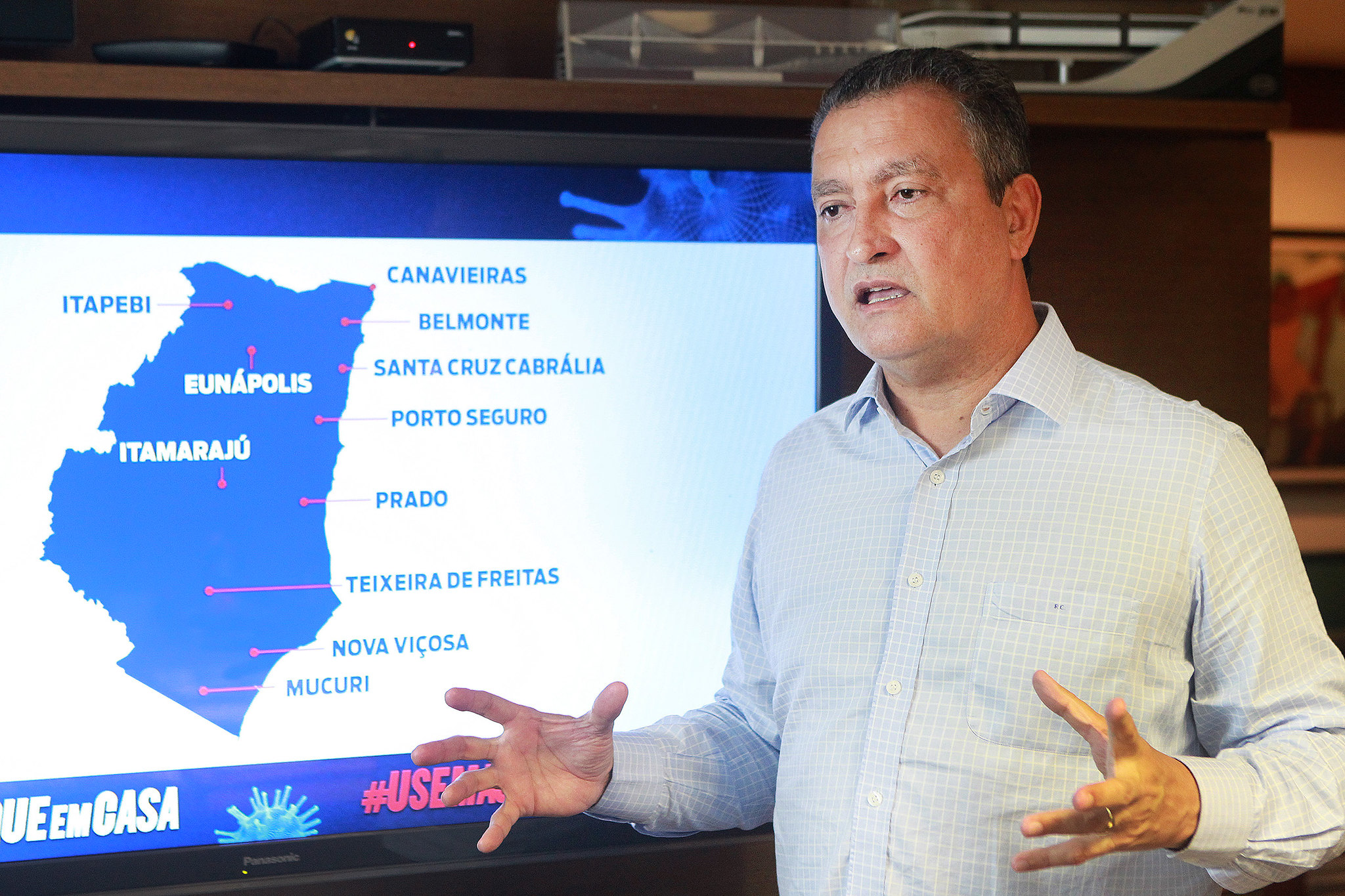 Na imagem, o governador Rui Costa, do PT