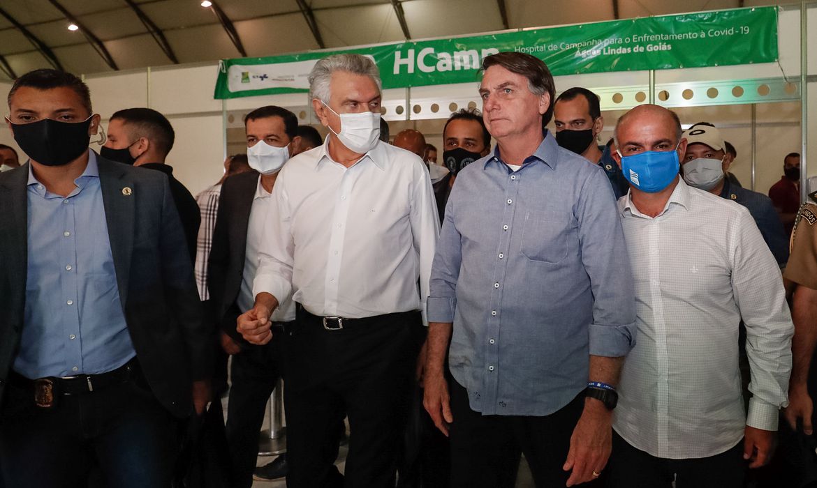 Ronaldo Caiado (União Brasil) e o ex-presidente Jair Bolsonaro (PL) Ronaldo Caiado (União Brasil) e o ex-presidente Jair Bolsonaro (PL)