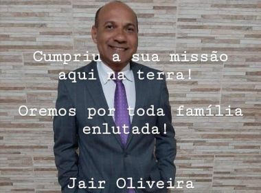 Vereador Jair do Derba (PCdoB), do município de Santo Amaro