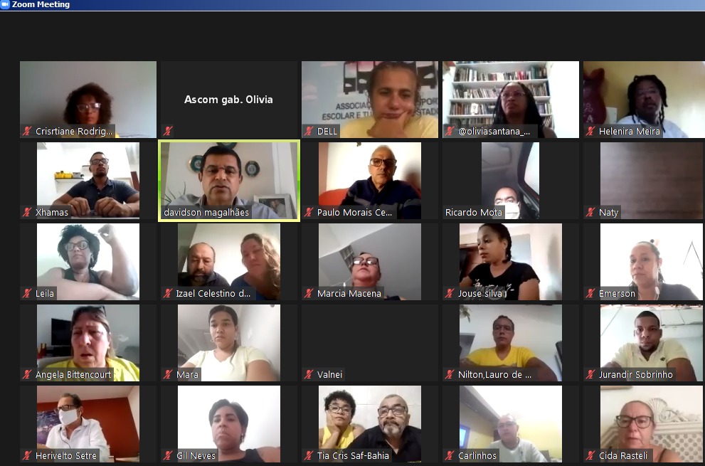 Representantes se reuniram com o secretário do trabalho e a deputada Olívia Santana