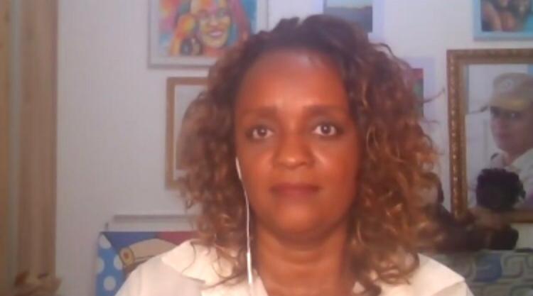 Na imagem, a pré-candidata à Prefeitura de Salvador, major Denice Santiago, do PT