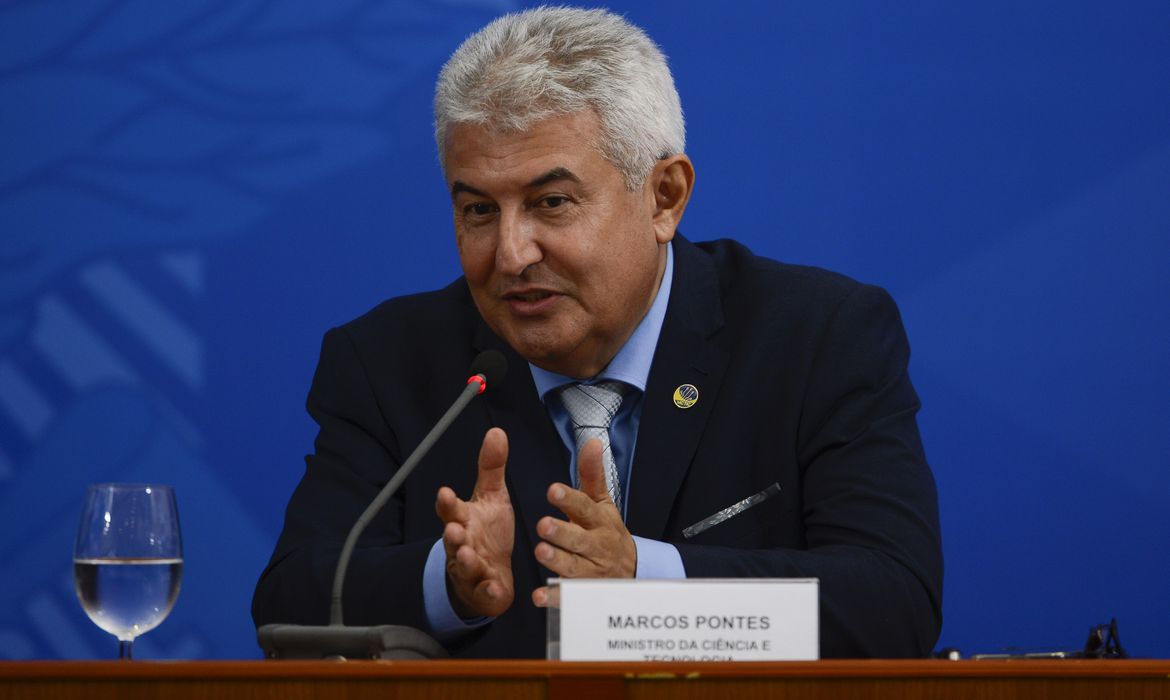O ministro da Ciência e Tecnologia, Marcos Pontes O ministro da Ciência e Tecnologia, Marcos Pontes