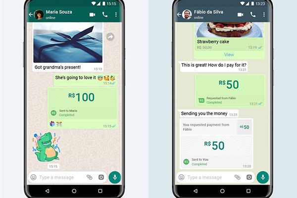 Mastercard e a Visa protocolaram na terça-feira (7) junto ao Banco Central uma proposta para poder realizar pagamentos pelo WhatsApp