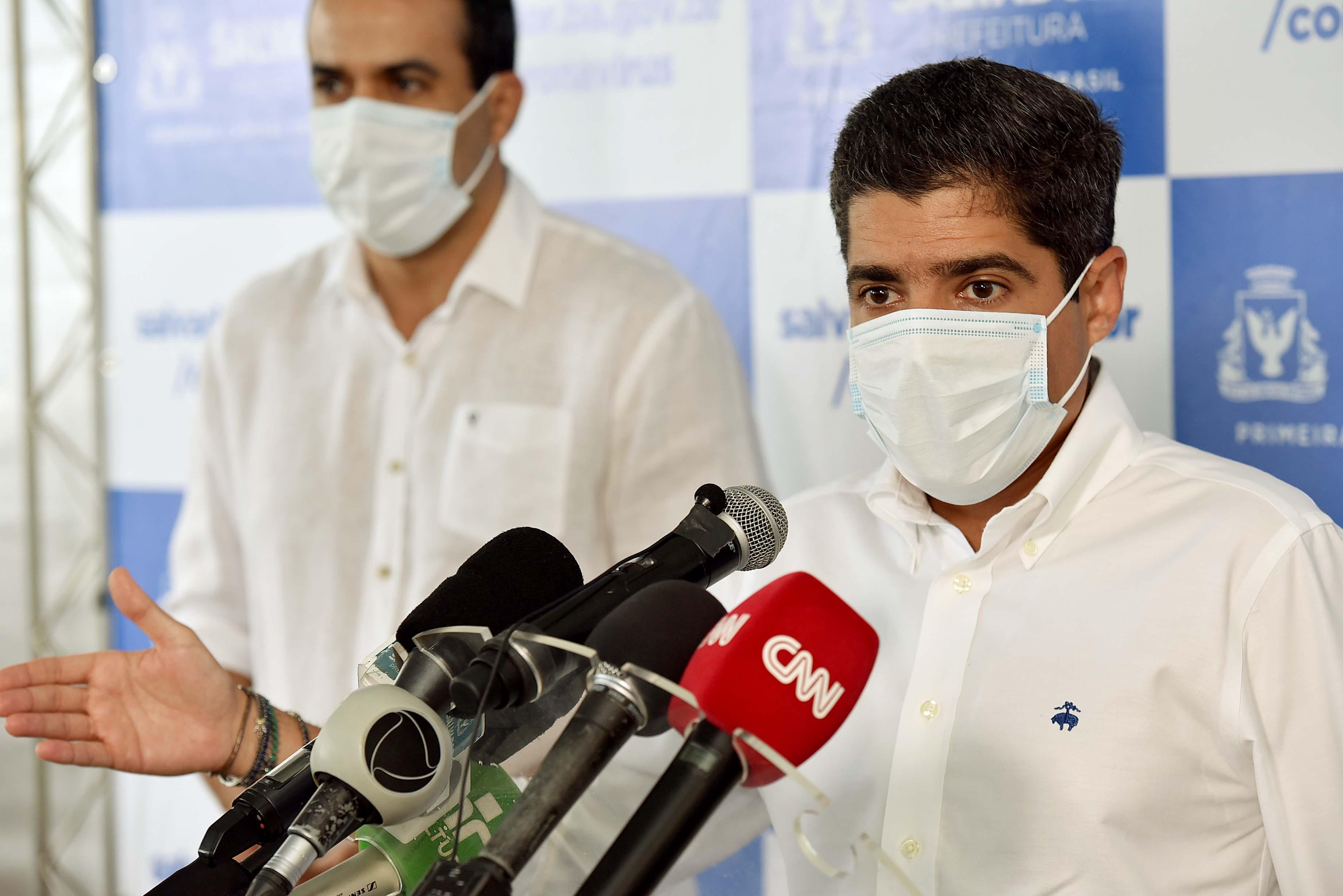 Na imagem, o prefeito de Salvador, ACM Neto, do DEM Na imagem, o prefeito de Salvador, ACM Neto, do DEM