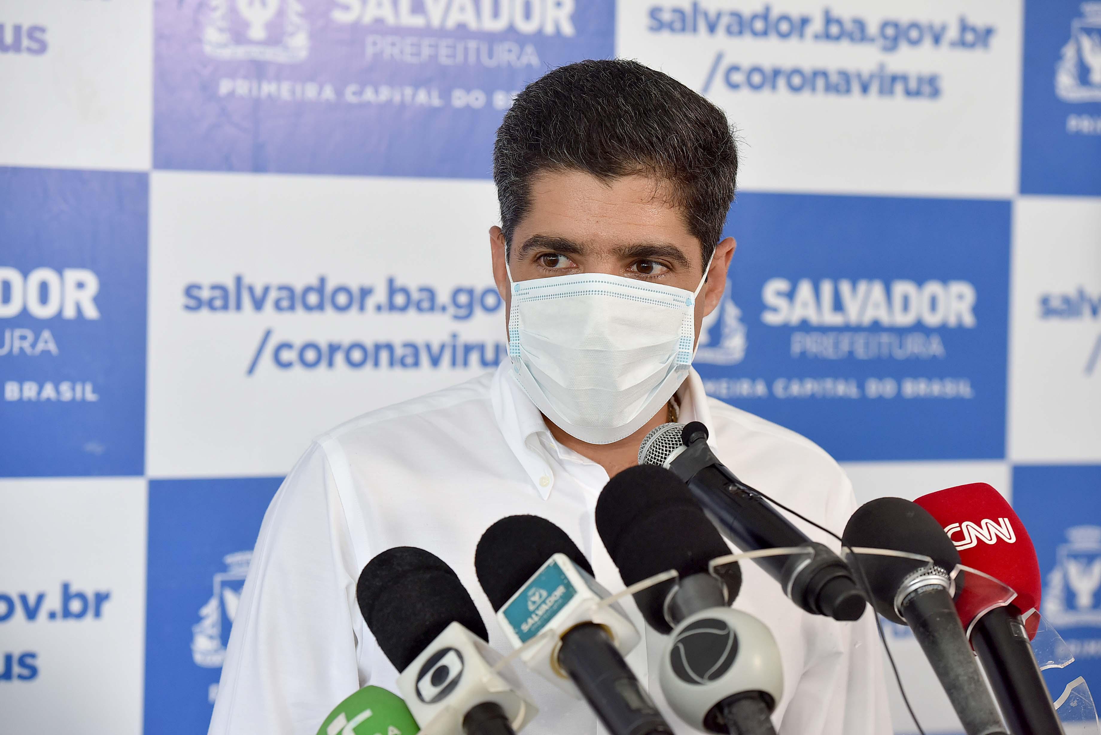 Na imagem, o prefeito de Salvador, ACM Neto, do DEM Na imagem, o prefeito de Salvador, ACM Neto, do DEM
