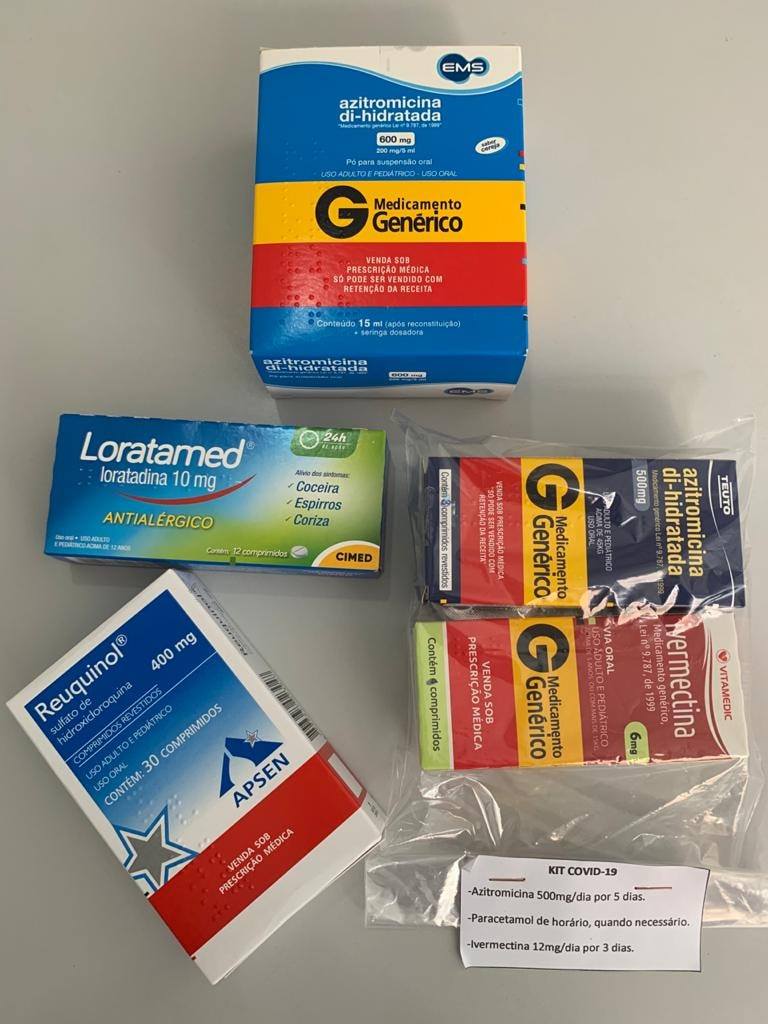 Imagem de Itagi: Prefeitura vai distribuir 'kit Covid-19' com hidroxicloroquina, azitromicina e ivermectina Imagem de Itagi: Prefeitura vai distribuir 'kit Covid-19' com hidroxicloroquina, azitromicina e ivermectina