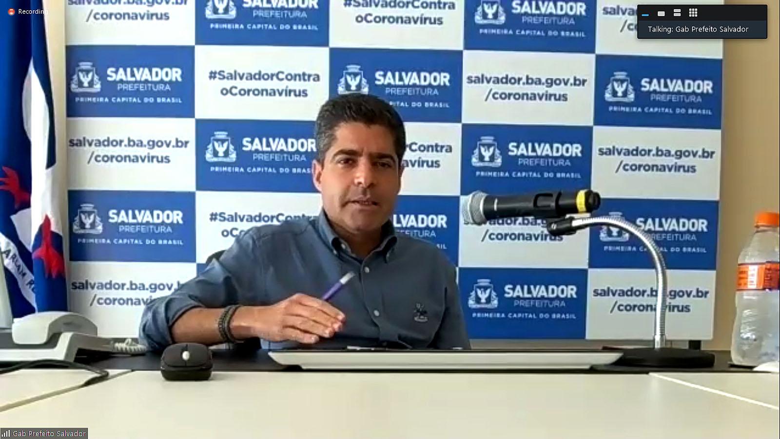 Na imagem, o prefeito de Salvador, ACM Neto, do DEM