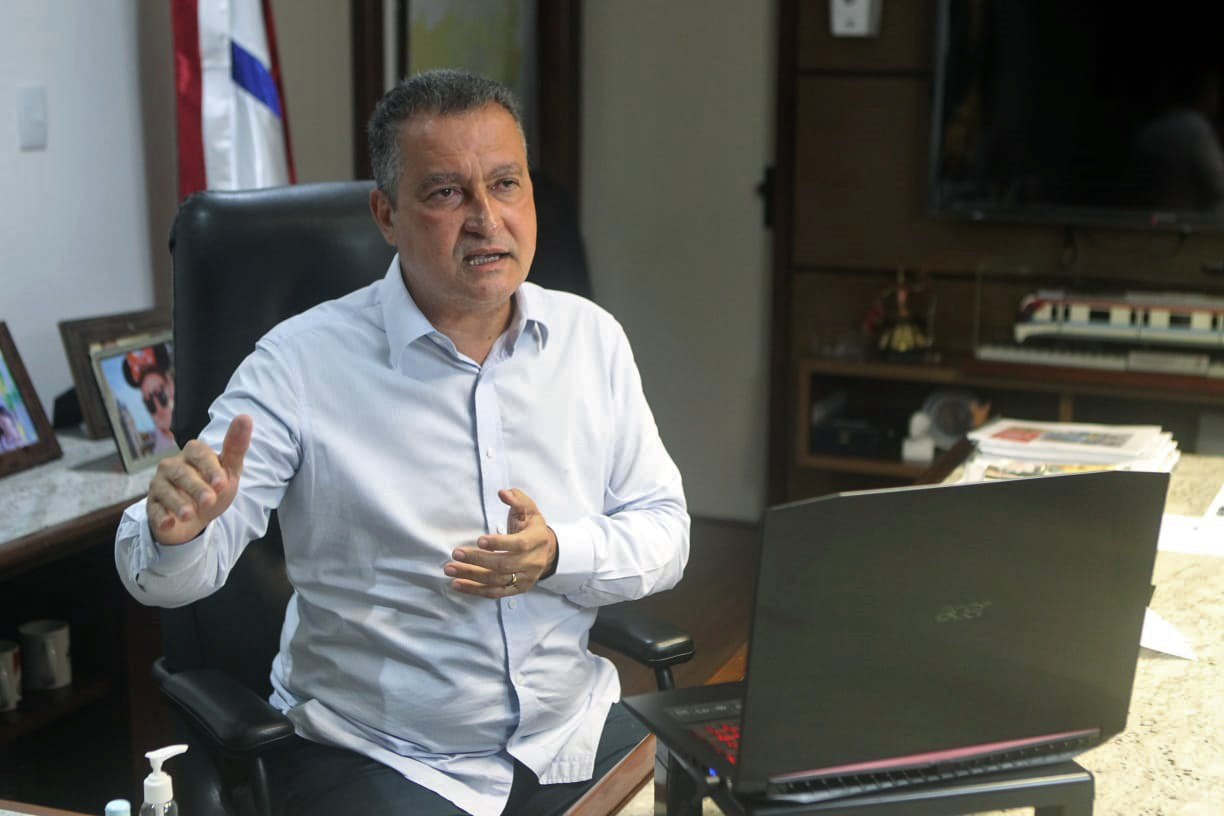 Na imagem, o governador Rui Costa, do PT