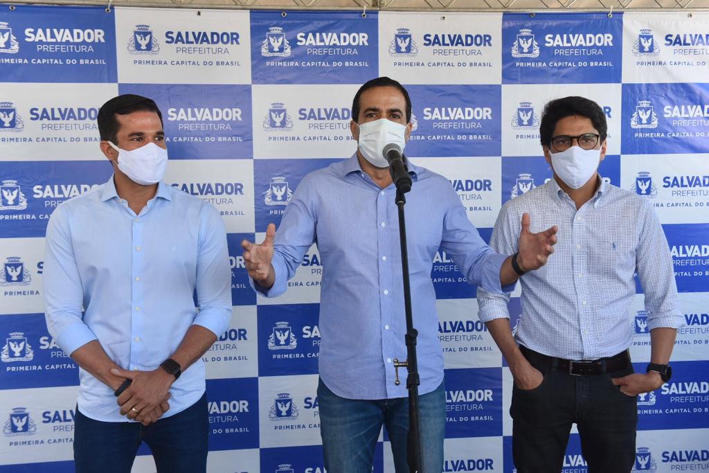 O ato simbólico de inauguração contou com a presença do vereador Felipe Lucas, do vice-prefeito Bruno Reis e do secretário de Ordem Pública (Semop), Marcus Passos