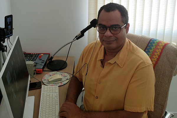 O candidato a vice-prefeito de Salvador pela coligação “Salvador dos Bairros é Salvador de Todos”, Magno Lavigne (Rede)