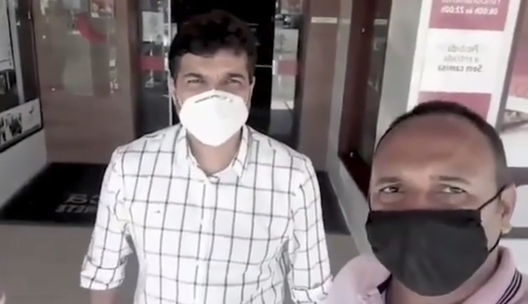 Na imagem, à esquerda, o prefeito de Santo Antônio de Jesus, Rogério Andrade, do PSD