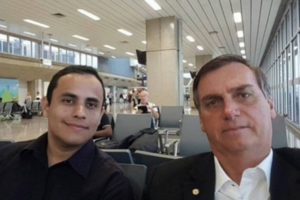 Tercio Arnaud Tomaz e o presidente Jair Bolsoanro