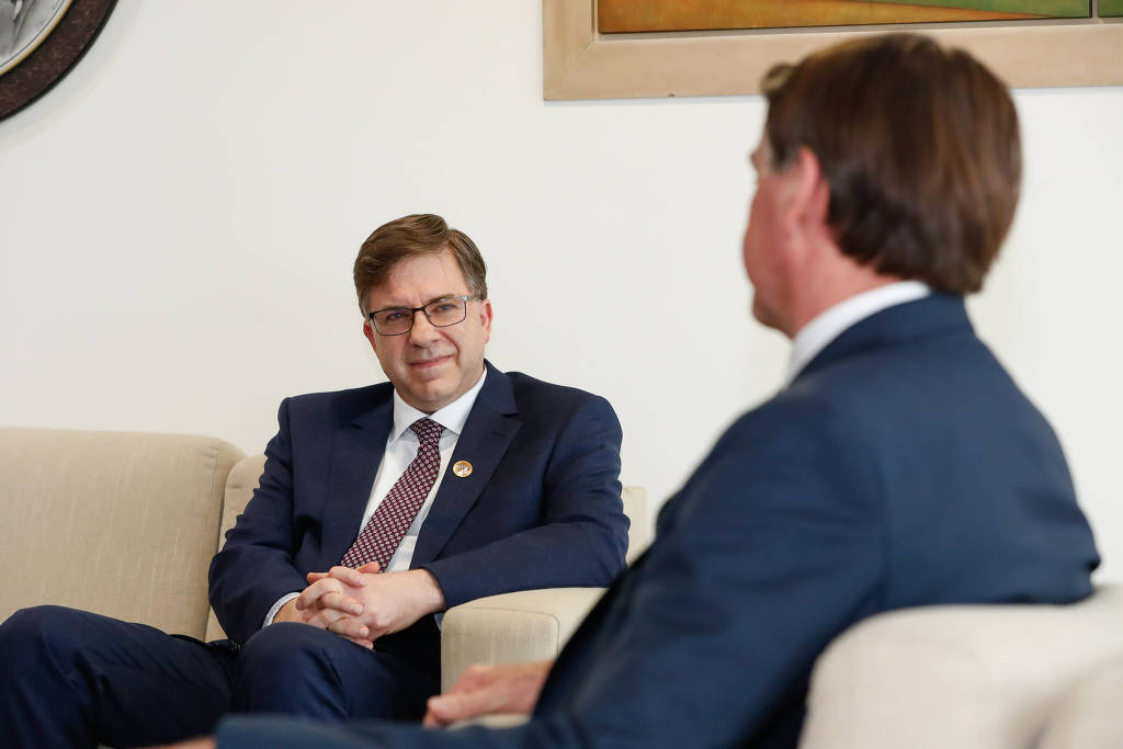 Embaixador dos Estados Unidos da América, Todd Crawford Chapman e o presidente Jair Bolsonaro